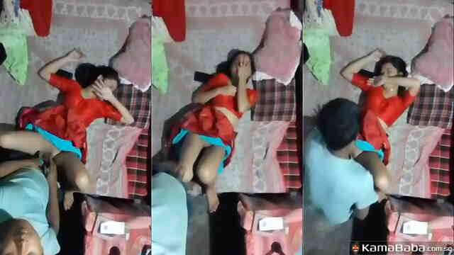 Amateur Bengali Girlfriend Sex Tape: Shy Desi Girl Aerial View POV