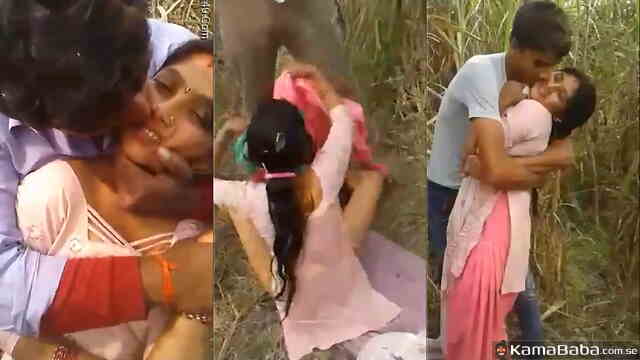 Desi Village Girl Outdoor Sex – Amateur South Asian Jungle XXX Video