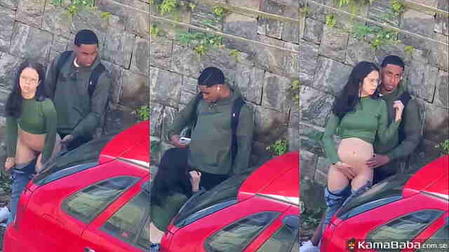 Hidden Camera Outdoor Sex – Young Lovers Caught on Isolated Roadside