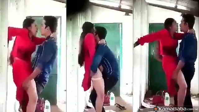 Indian Viral MMS Leaked – Desi Teacher’s Secret Standing Fuck Caught on Camera by Student