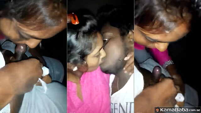 Passionate Kissing Deep Blowjob Lucky Dark Skinned Guy Gets Head