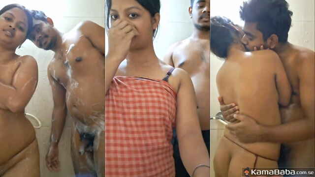 Sensual Bengali Couple Morning Shower – Wet and Sloppy Oral Sex MMS