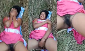 Shy GF’s Hairy Bush Exposed and Pounded During Risky Outdoor Sex – Indian Jungle MMS